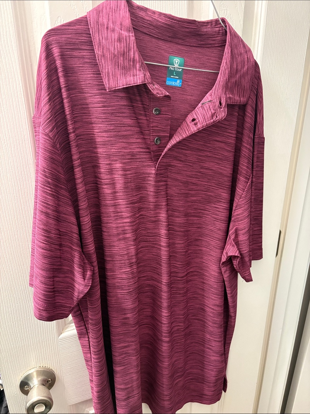 Men's Maroon Heather Polo Shirt